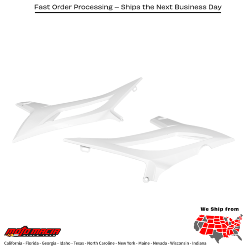 RADIATOR SHROUDS BETA WHITE Beta 125 RR (2T) 2020-2022 Beta 200 RR (2T) 2020-2022 Beta 250 RR (2T) 2020-2022 Beta 300 RR (2T) 2020-2022 Beta 300 RX (2T) 2021-2022 Beta 125 RR (RE) 2020-2022 Beta 250 RR (RE) 2020-2022 Beta 300 RR (RE) 2020-2