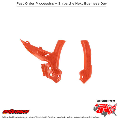 X-GRIP FRAME GUARD KTM ORANGE/ORANGE KTM 250 SX-F 350 SX-F 450 SX-F 125 SX 250 SX 300 SX 250 XC 250 XC-F 300 XC 350 XC-F 450 XC-F 125 XC 350 EXC-F 500 EXC-F 150 XC-W 250 XC-W 300 XC-W 450 XCF-W 2023-2024