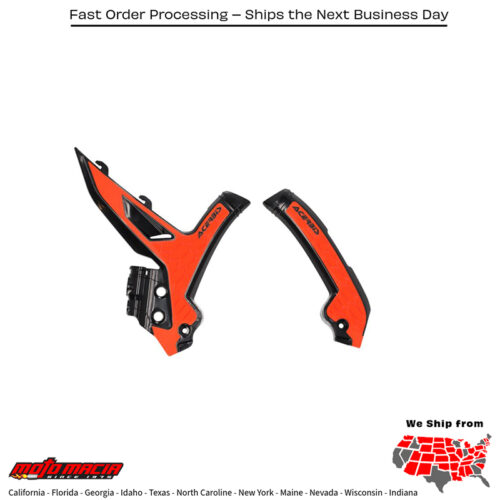 X-GRIP FRAME GUARD KTM BLACK/ORANGE KTM 250 SX-F 350 SX-F 450 SX-F 125 SX 250 SX 300 SX 250 XC 250 XC-F 300 XC 350 XC-F 450 XC-F 125 XC 350 EXC-F 500 EXC-F 150 XC-W 250 XC-W 300 XC-W 450 XCF-W 2023-2024