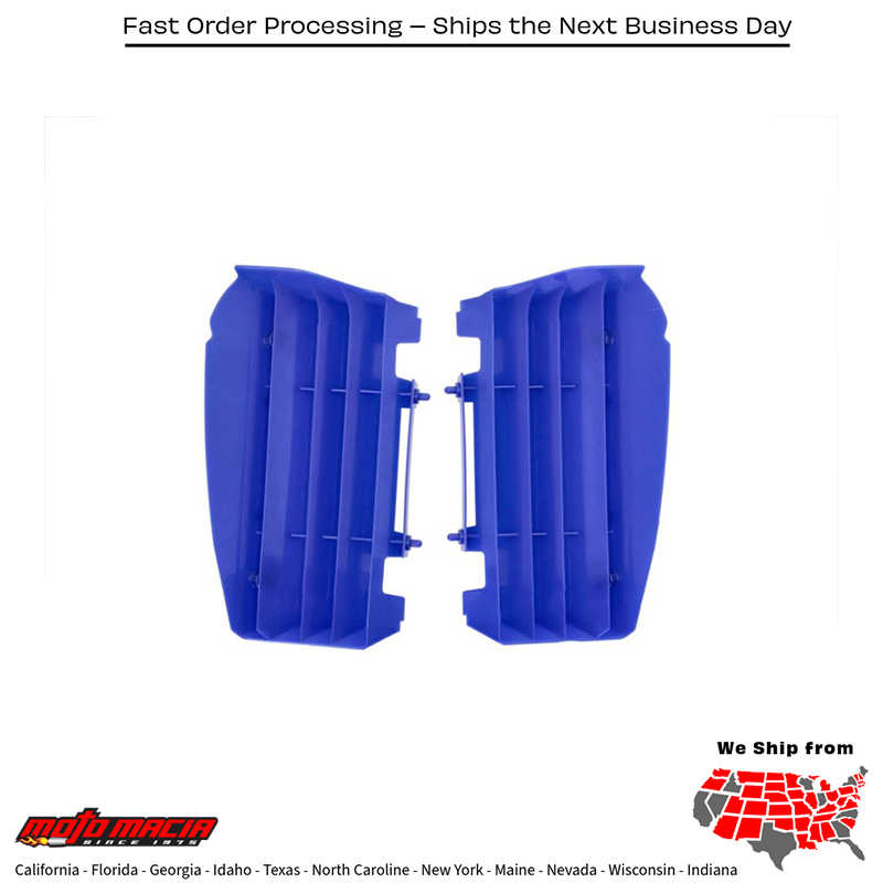 RADIATOR LOUVERS BLUE Yamaha YZ125 YZ250 2006-2023