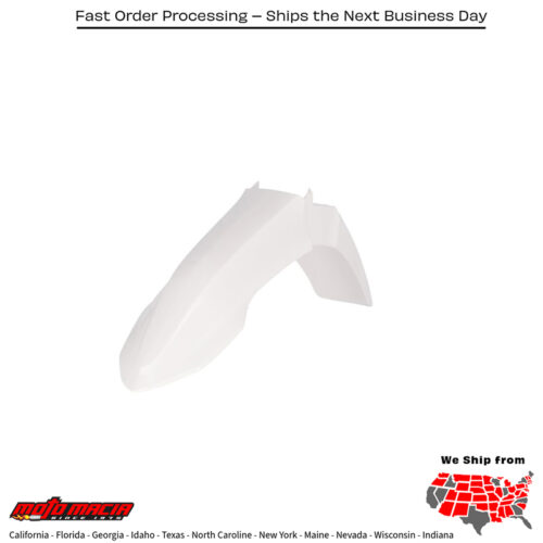 FRONT FENDER  WHITE Yamaha YZ450F 2023-2024 Yamaha YZ250F 2024-2024 Yamaha YZ450FX 2024-2024