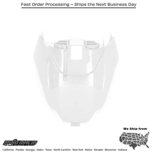 TANK COVER  WHITE Yamaha YZ450F 2023-2024 Yamaha YZ250F 2024-2024