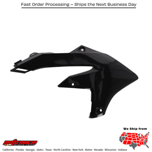 RADIATOR SHROUD  BLACK Yamaha YZ450F 2023-2024 Yamaha YZ250F 2024-2024 Yamaha YZ450FX 2024-2024