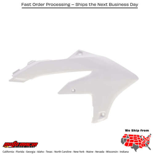 RADIATOR SHROUD  WHITE Yamaha YZ450F 2023-2024 Yamaha YZ250F 2024-2024 Yamaha YZ450FX 2024-2024