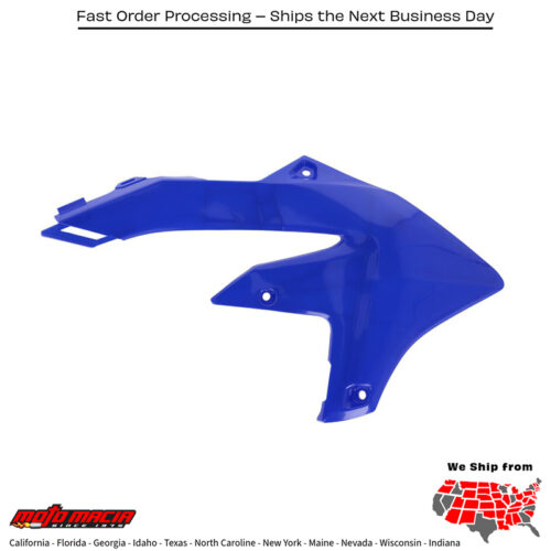 RADIATOR SHROUD  BLUE Yamaha YZ450F 2023-2024 Yamaha YZ250F 2024-2024 Yamaha YZ450FX 2024-2024