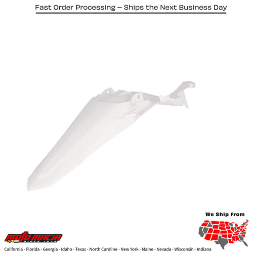 REAR FENDER  WHITE Yamaha YZ450F 2023-2024 Yamaha YZ250F 2024-2024 Yamaha YZ450FX 2024-2024