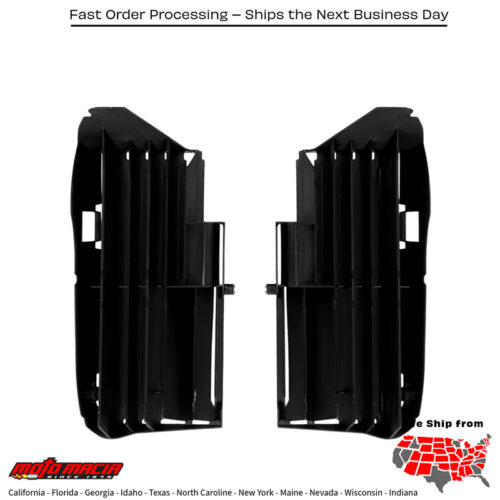 RADIATOR LOUVERS  BLACK Yamaha YZ450F YZ250F YZ450FX 2023-2024