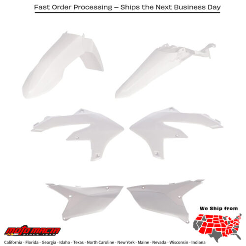 PLASTIC KIT  WHITE Yamaha YZ450F YZ250F YZ250FX YZ450FX 2023-2024