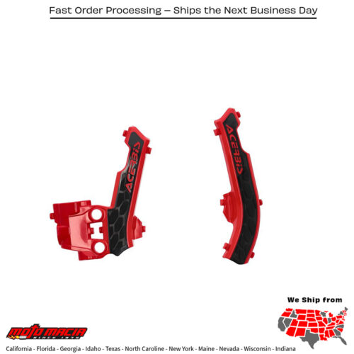 X-GRIP FRAME GUARD GAS RED/BLACK Gas-Gas MC 50 MC-E 5 2021-2023