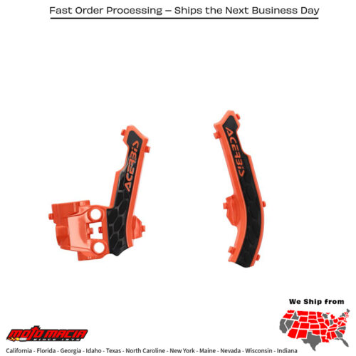 X-GRIP FRAME GUARD KTM ORANGE/BLACK KTM 50 SX SX-E 5 2016-2023