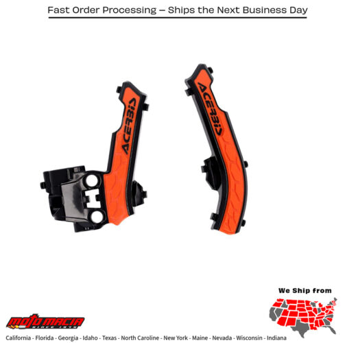 X-GRIP FRAME GUARD KTM BLACK/ORANGE KTM 50 SX SX-E 5 2016-2023