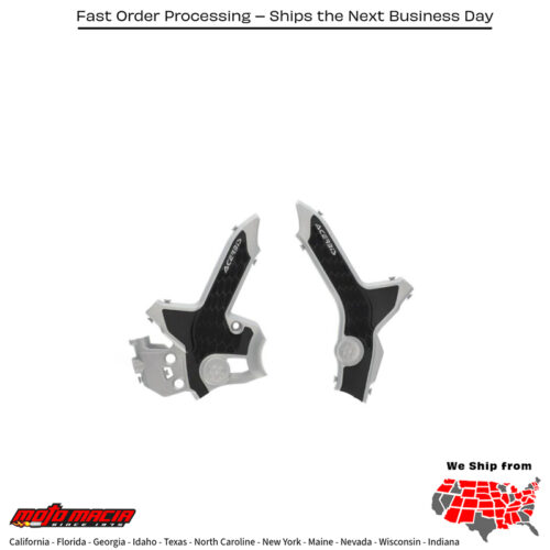 X-GRIP FRAME GUARD GREY/BLACK  Honda CRF300L CRF300LA ABS 2021-2022