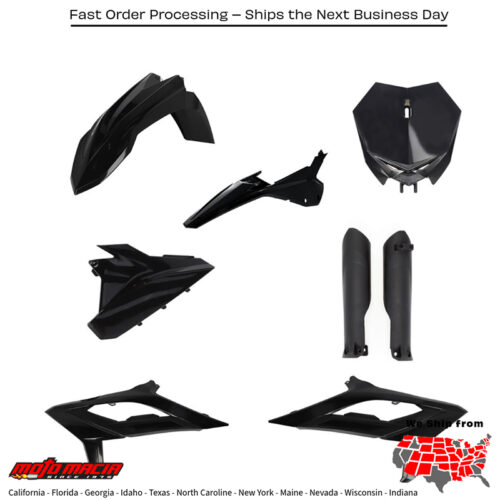 FULL PLASTIC KIT BETA BLACK Beta 300 RX (2T) 2023-2024