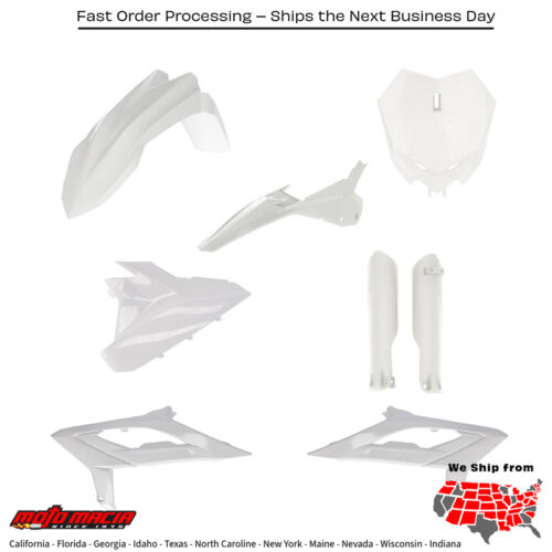 FULL PLASTIC KIT BETA WHITE Beta 300 RX (2T) 2023-2024