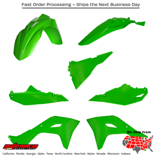 PLASTIC KIT  ORIGINAL `24 GREEN Kawasaki KX450F KX450X 2024
