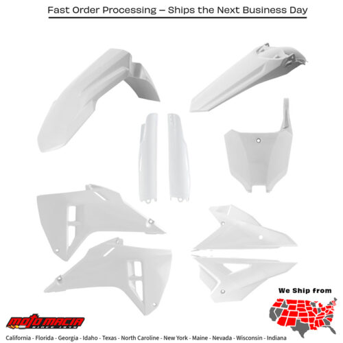 PLASTIC KIT FULL WHITE Honda CRF450RX CRF250RX CRF450R CRF250R 2025