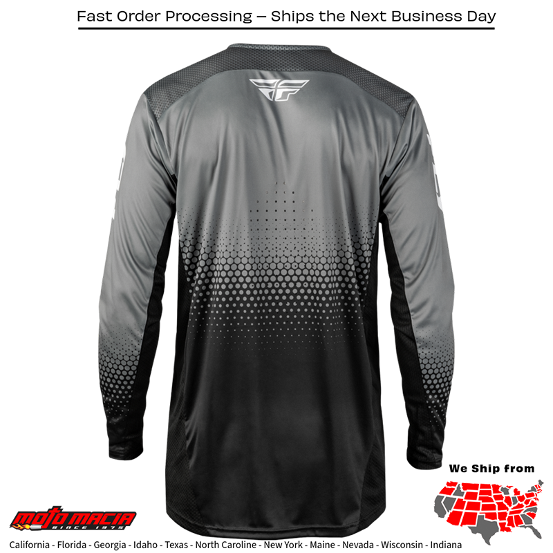 Rayce Sonar Bicycle Jersey Black/Grey/White - Image 2