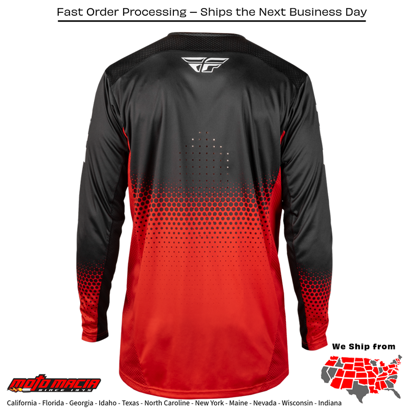 Rayce Sonar Bicycle Jersey Red/Black/White - Image 2