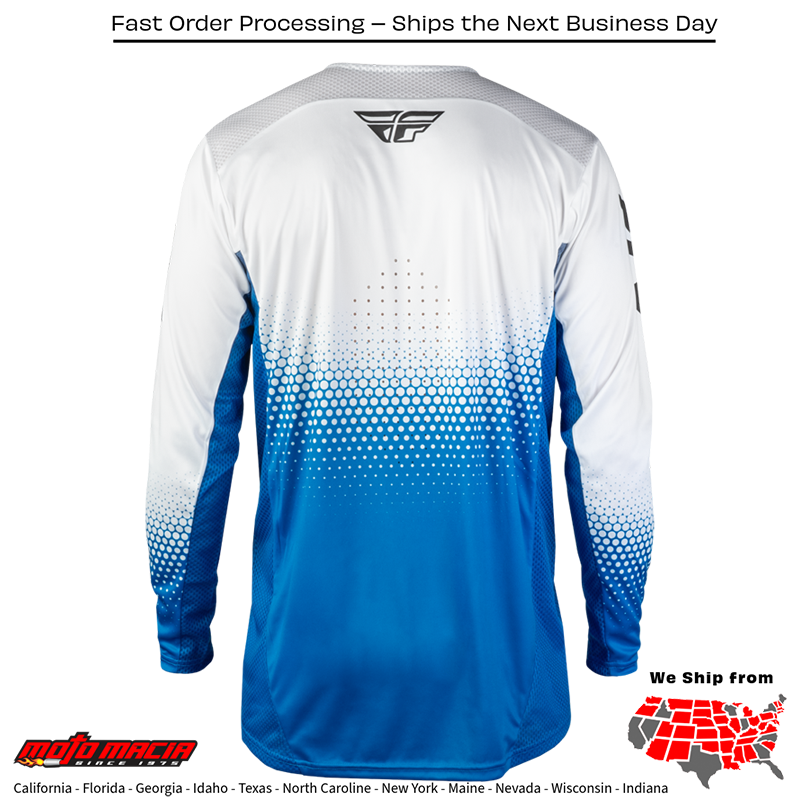 Rayce Sonar Bicycle Jersey Blue/White/Black - Image 2
