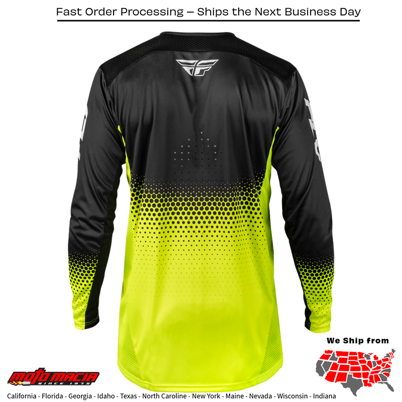 Rayce Sonar Bicycle Jersey Hi-Vis/Black/White - Image 2