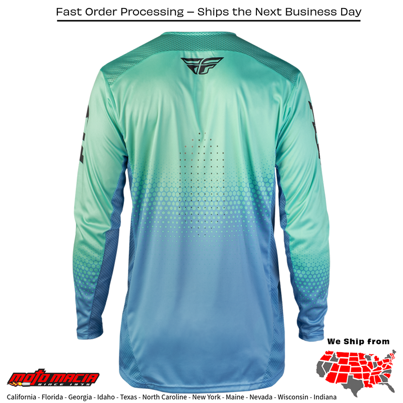 Rayce Sonar Bicycle Jersey Teal/Aqua - Image 2