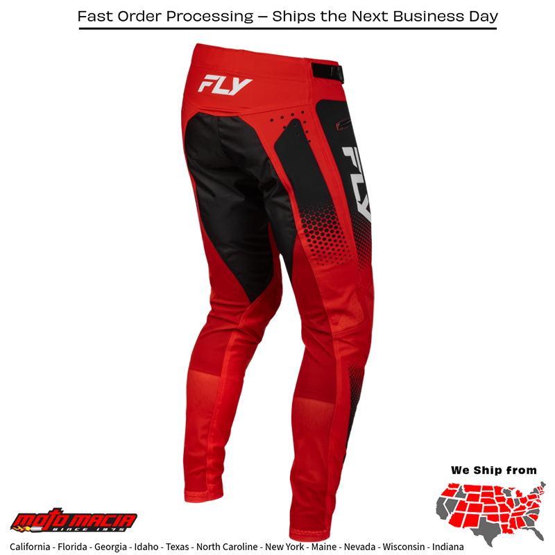 Yth Rayce Sonar Bicycle Pants Red/Black/White Size - Image 3