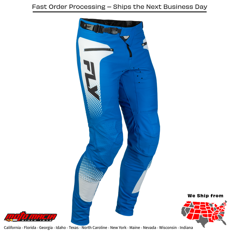 Yth Rayce Sonar Bicycle Pants Blue/White/Black Sz