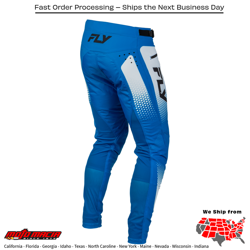 Yth Rayce Sonar Bicycle Pants Blue/White/Black Sz - Image 3