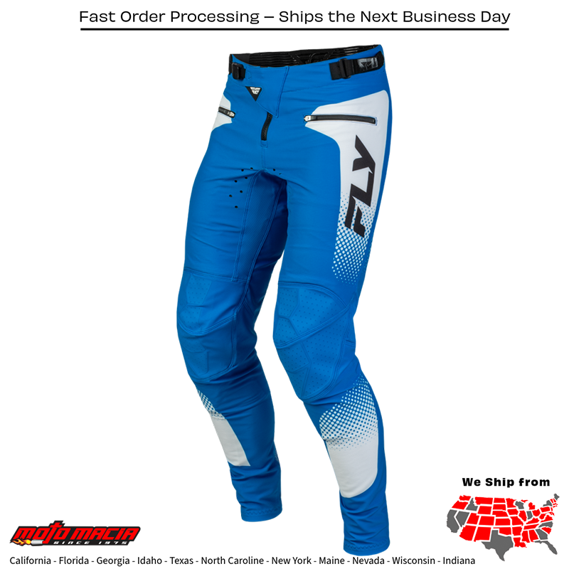 Yth Rayce Sonar Bicycle Pants Blue/White/Black Sz - Image 4