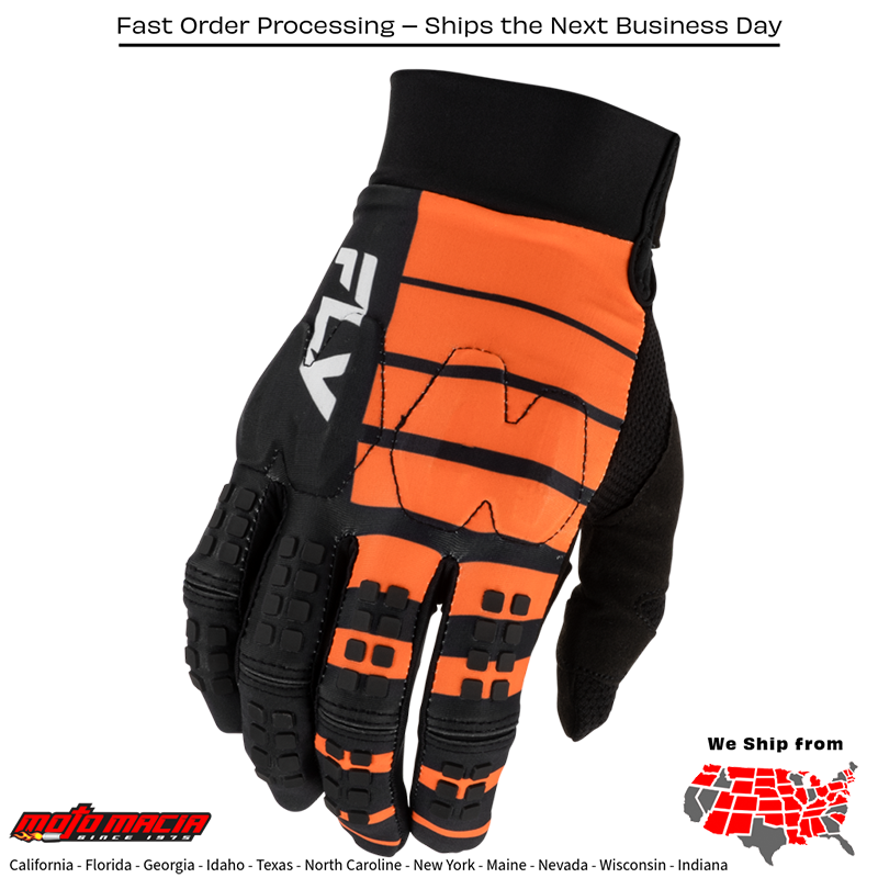 El título completo sería: "Evolution Dst Bolt Gloves Black/Orange"