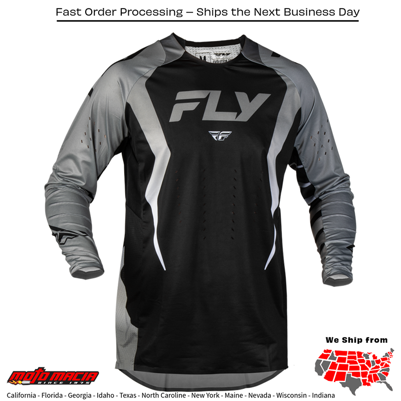 El título completo sería: "Evolution Dst Bolt Jersey Black/Grey"