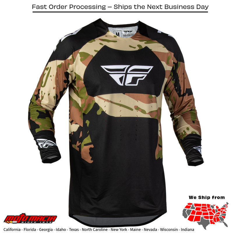 El título completo sería: "Evolution Dst Hunt Jersey Black/Camo"