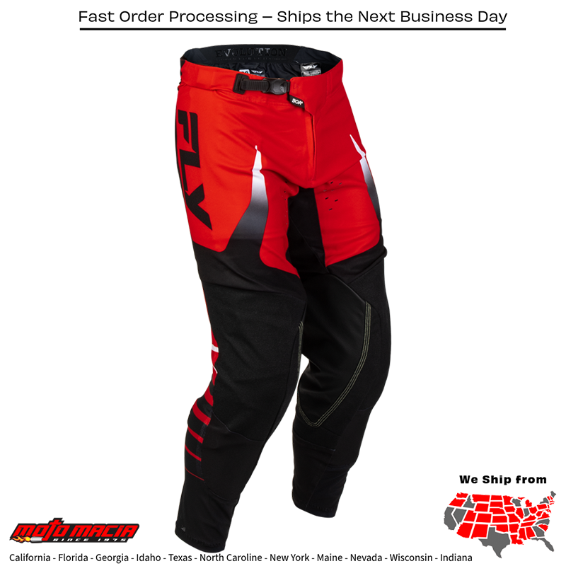El título completo sería: "Evolution Dst Bolt Pants Red/Black/White Sz"