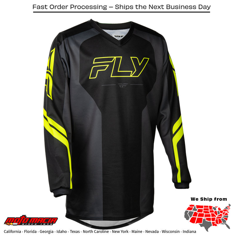 Youth F-16 Raze Jersey Black/Grey
