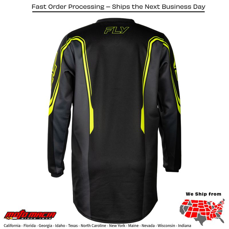Youth F-16 Raze Jersey Black/Grey - Image 2