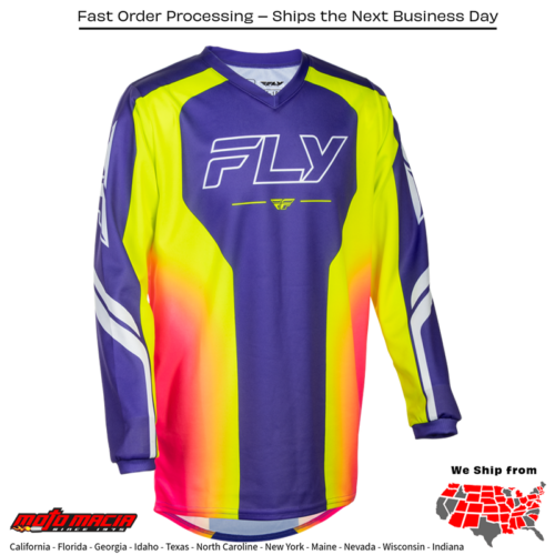 Youth F-16 Raze Jersey Purple/Pink/Yellow