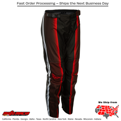 Youth F-16 Raze Pants Black/Red/White Size