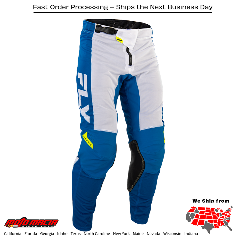 El título completo sería: "Kinetic Mesh Pants Blue/White/Hi-Vis Sz"