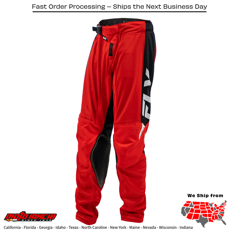 Youth Kinetic Mesh Pants Red/Black/White Size - Image 3