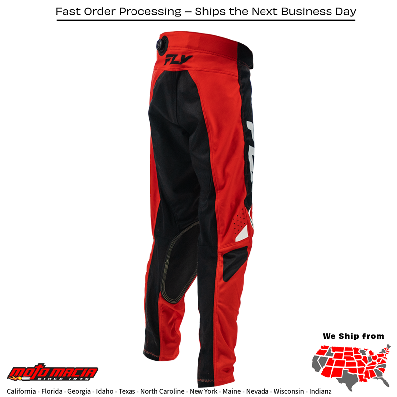 Youth Kinetic Mesh Pants Red/Black/White Size - Image 4