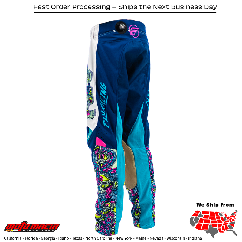 Yth Kinetic Mutant Mesh Pants White/Blue/Multi Sz - Image 2