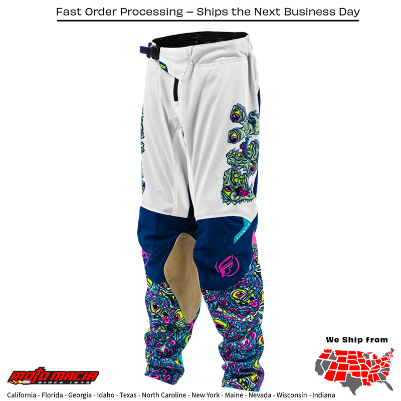 Yth Kinetic Mutant Mesh Pants White/Blue/Multi Sz - Image 3