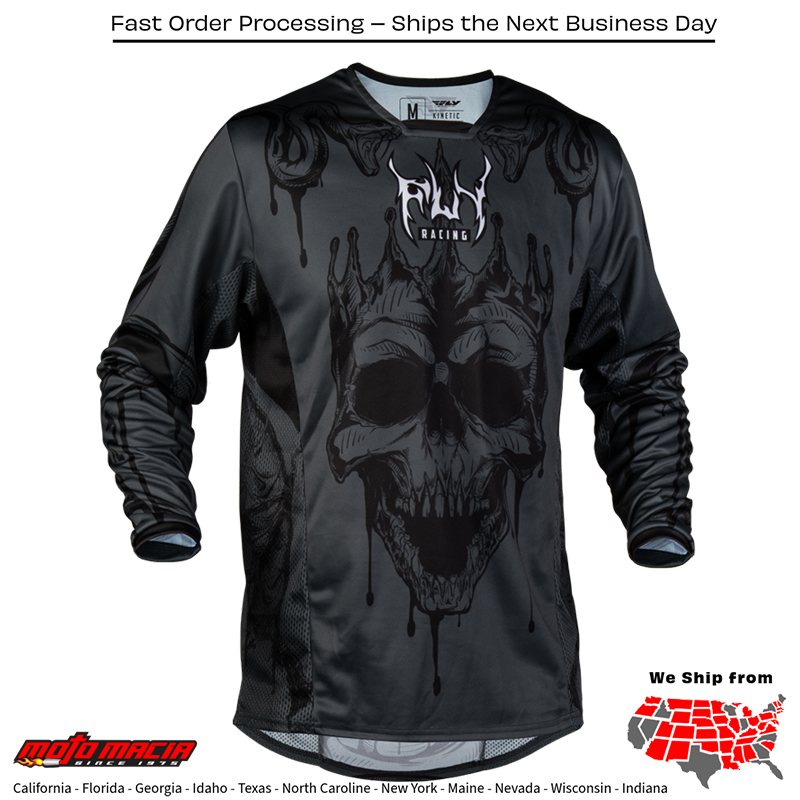 El título completo sería: "Kinetic Dark Series Jersey Grey/Black"