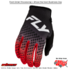 Kinetic Fade Gloves Black/Red/White