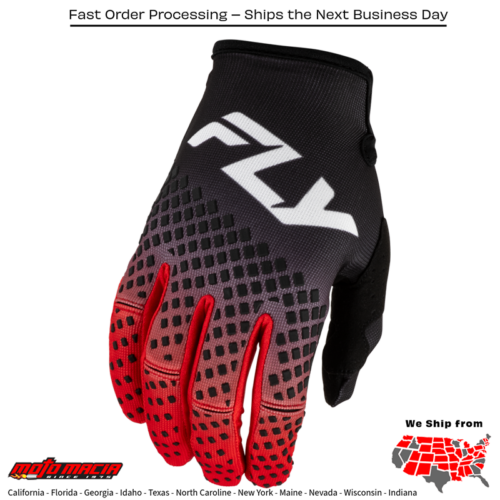 Kinetic Fade Gloves Black/Red/White
