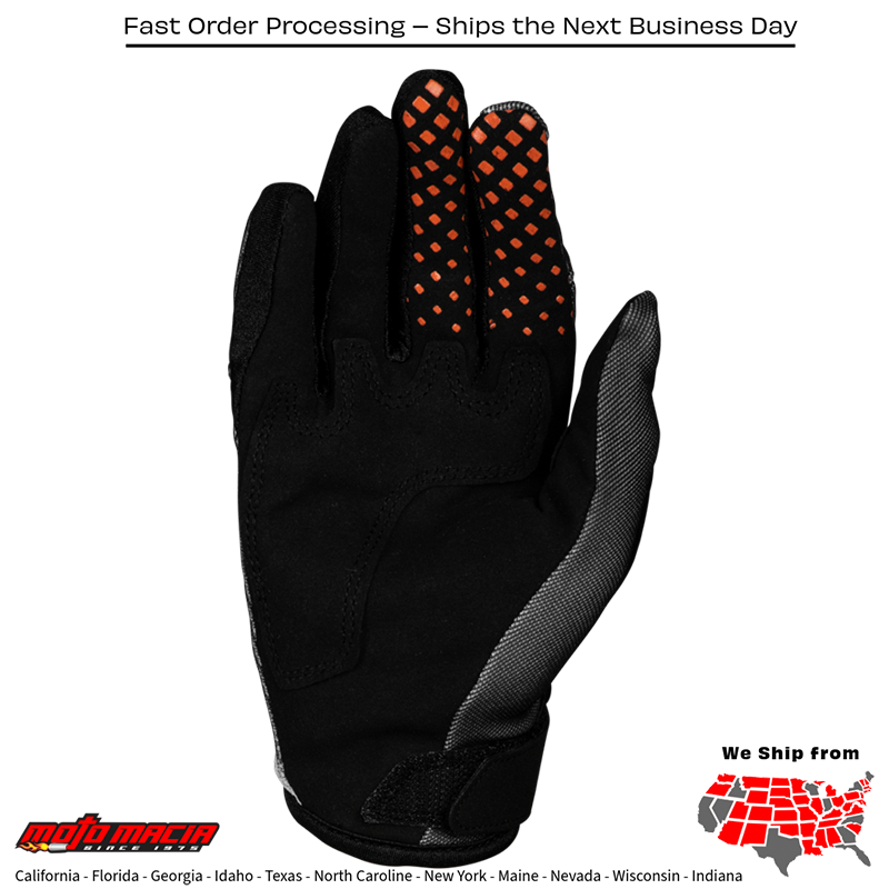 Youth Kinetic Torch Gloves Black/White/Orange - Image 2