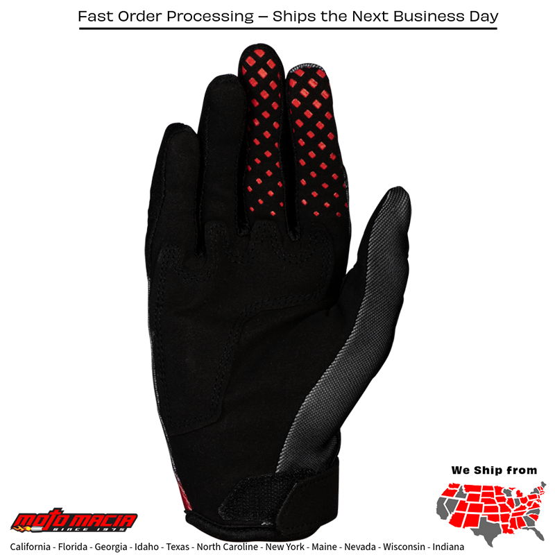 Youth Kinetic Torch Gloves Black/Red/White - Image 2