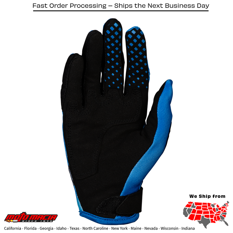 Youth Kinetic Torch Gloves Light Blue/Blue - Image 2
