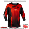El título completo sería: "Kinetic Fade Jersey Red/Black/White"