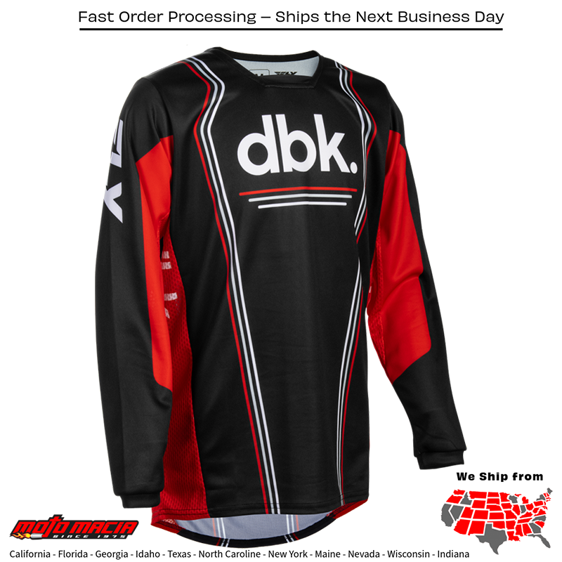 El título completo sería: "Kinetic Dbk Jersey Black/Red/White" - Image 3